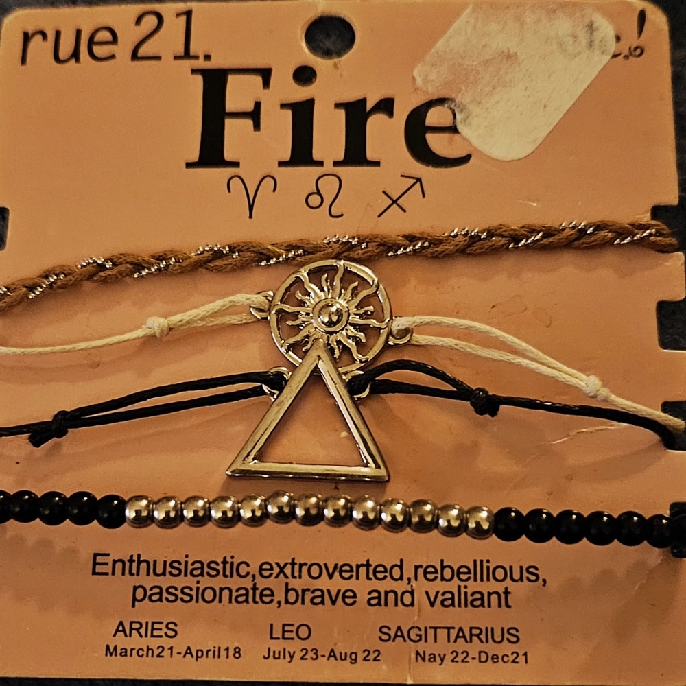 Fire Zodiac Bracelet Set